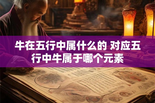 牛在五行中属什么的 对应五行中牛属于哪个元素