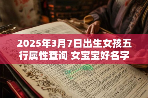 2026年3月7日出生女孩五行属性查询 女宝宝好名字合集