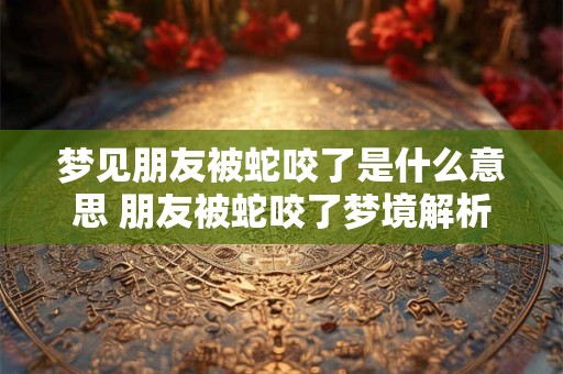 梦见朋友被蛇咬了是什么意思 朋友被蛇咬了梦境解析