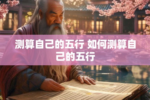 测算自己的五行 如何测算自己的五行