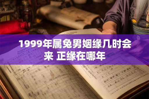 1999年属兔男姻缘几时会来 正缘在哪年