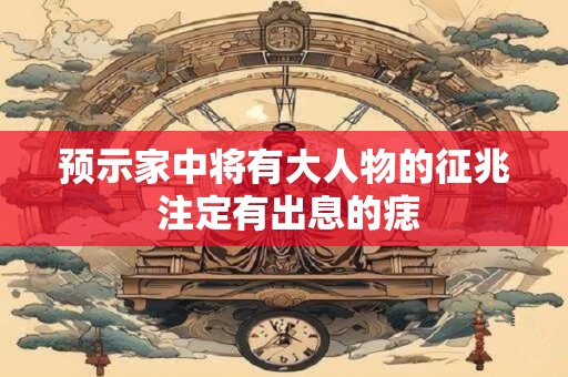 预示家中将有大人物的征兆 注定有出息的痣