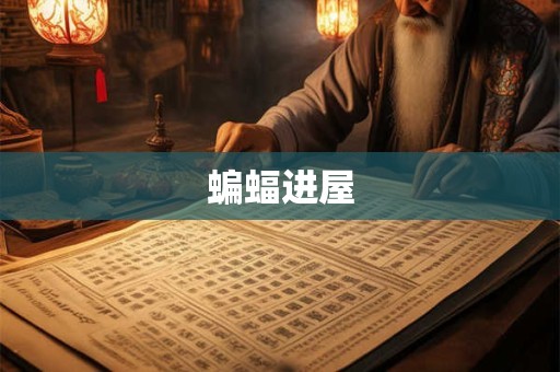 蝙蝠进屋