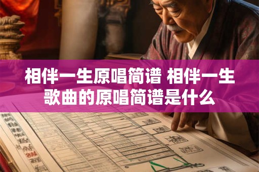 相伴一生原唱简谱 相伴一生歌曲的原唱简谱是什么
