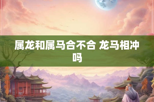 属龙和属马合不合 龙马相冲吗