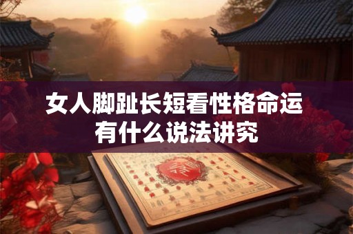 女人脚趾长短看性格命运 有什么说法讲究