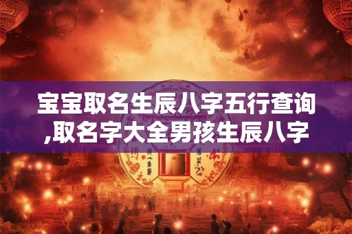 宝宝取名生辰八字五行查询,取名字大全男孩生辰八字起名