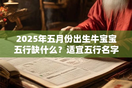 2025年五月份出生牛宝宝五行缺什么？适宜五行名字推荐！