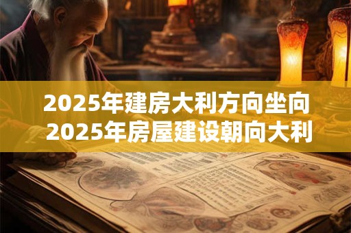 2025年建房大利方向坐向 2025年房屋建设朝向大利有何预测