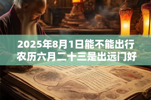 2025年8月1日能不能出行 农历六月二十三是出远门好日子吗