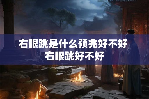 右眼跳是什么预兆好不好 右眼跳好不好