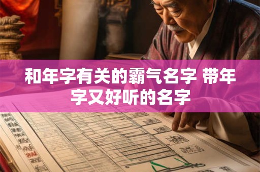 和年字有关的霸气名字 带年字又好听的名字