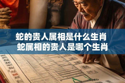 蛇的贵人属相是什么生肖 蛇属相的贵人是哪个生肖