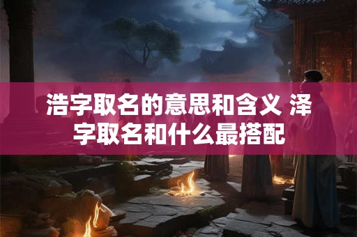 浩字取名的意思和含义 泽字取名和什么最搭配