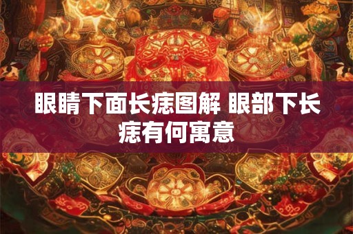眼睛下面长痣图解 眼部下长痣有何寓意