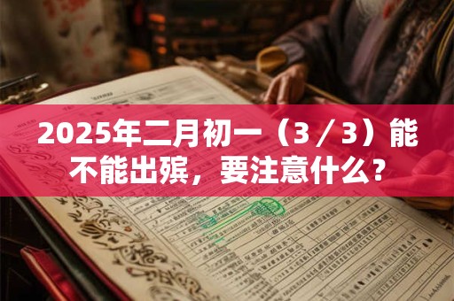 2025年二月初一(3/3)能不能出殡,要注意什么? 2025年二月初一(3/3)能不能出殡,要注意什么?
