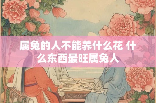 属兔的人不能养什么花 什么东西最旺属兔人