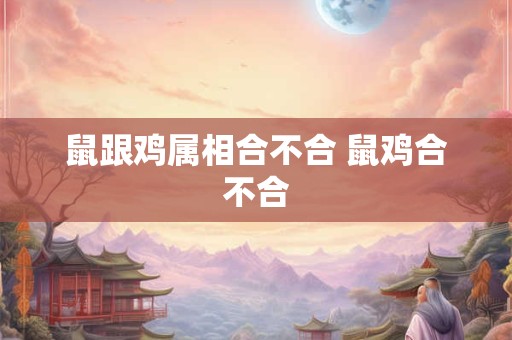 鼠跟鸡属相合不合 鼠鸡合不合