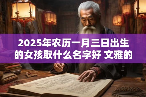 2025年农历一月三日出生的女孩取什么名字好 文雅的女孩名字推荐