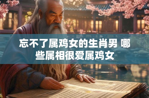 忘不了属鸡女的生肖男 哪些属相很爱属鸡女