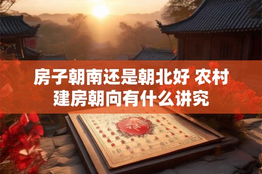 房子朝南还是朝北好 农村建房朝向有什么讲究