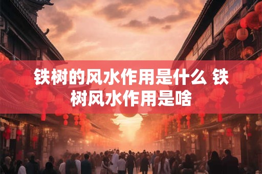 铁树的风水作用是什么 铁树风水作用是啥