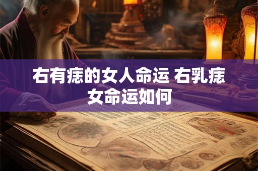 右有痣的女人命运 右乳痣女命运如何
