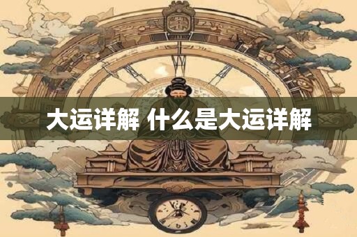 大运详解 什么是大运详解