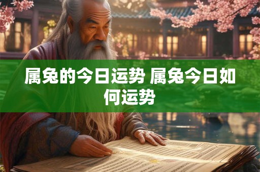 属兔的今日运势 属兔今日如何运势