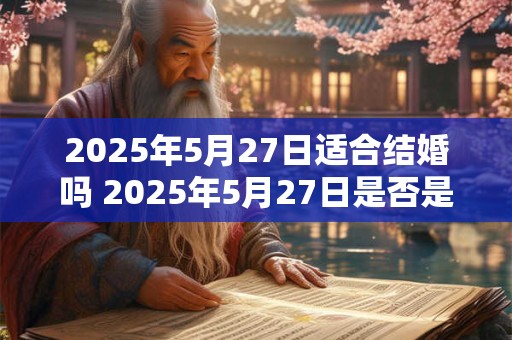 2025年5月27日适合结婚吗 2025年5月27日是否是结婚的好日子