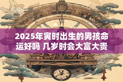 2025年寅时出生的男孩命运好吗 几岁时会大富大贵