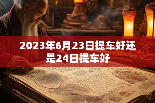 2023年6月23日提车好还是24日提车好