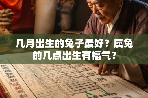 几月出生的兔子最好？属兔的几点出生有福气？