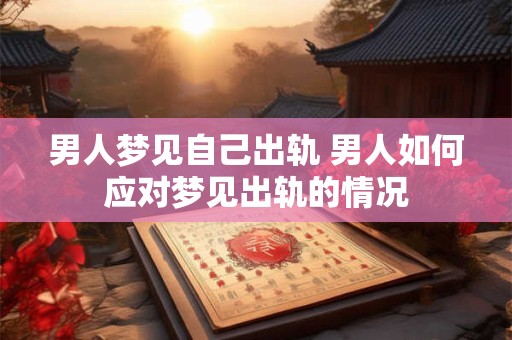 男人梦见自己出轨 男人如何应对梦见出轨的情况