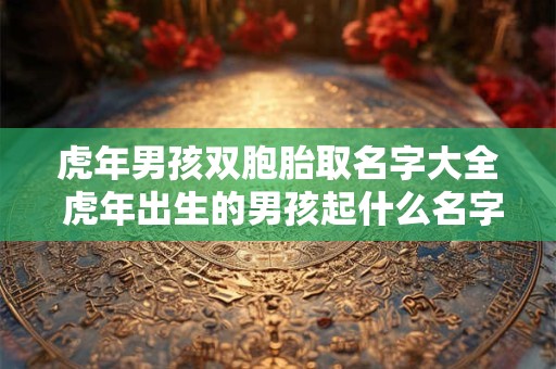 虎年男孩双胞胎取名字大全 虎年出生的男孩起什么名字最好