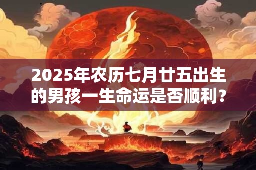 2025年农历七月廿五出生的男孩一生命运是否顺利？