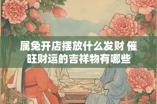 属兔开店摆放什么发财 催旺财运的吉祥物有哪些