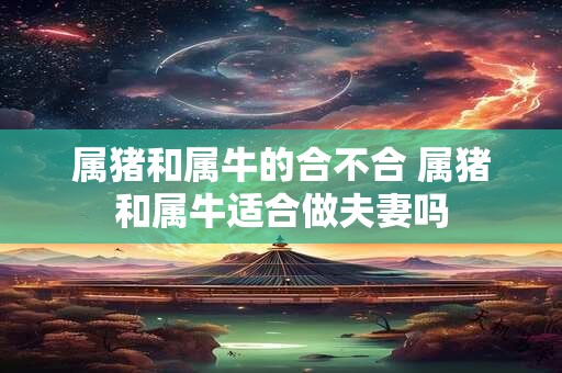 属猪和属牛的合不合 属猪和属牛适合做夫妻吗