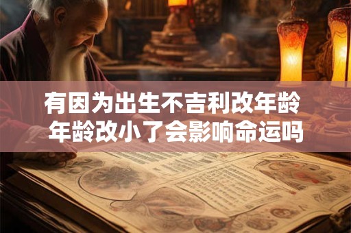 有因为出生不吉利改年龄 年龄改小了会影响命运吗