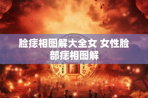 脸痣相图解大全女 女性脸部痣相图解