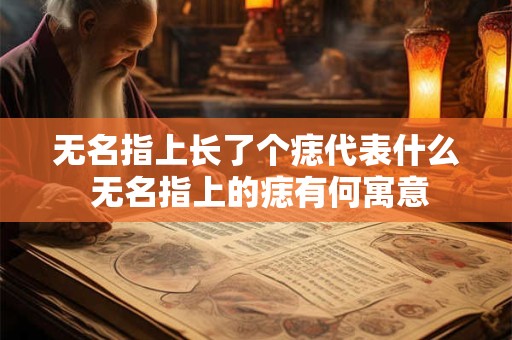 无名指上长了个痣代表什么 无名指上的痣有何寓意