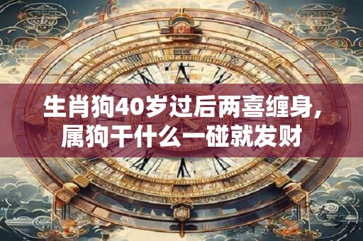 生肖狗40岁过后两喜缠身,属狗干什么一碰就发财