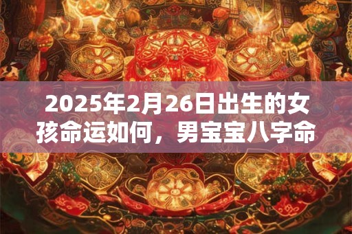2025年2月26日出生的女孩命运如何，男宝宝八字命运查询