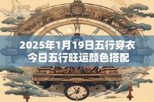 2025年1月19日五行穿衣 今日五行旺运颜色搭配