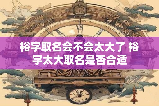 裕字取名会不会太大了 裕字太大取名是否合适