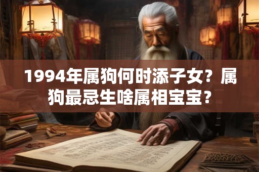 1994年属狗何时添子女？属狗最忌生啥属相宝宝？