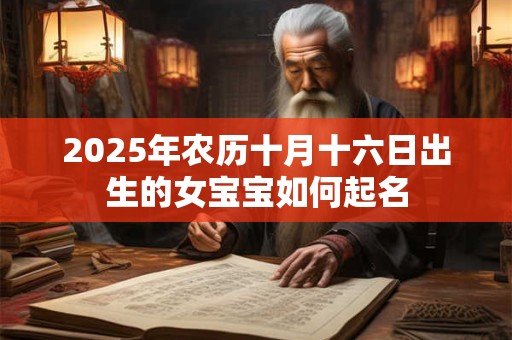 2025年农历十月十六日出生的女宝宝如何起名