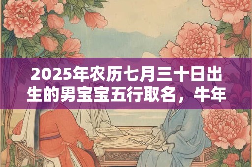 2025年农历七月三十日出生的男宝宝五行取名，牛年男孩最佳名字推荐