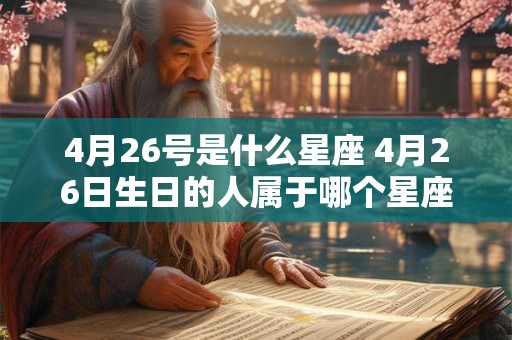 4月26号是什么星座 4月26日生日的人属于哪个星座