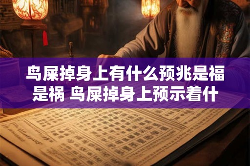 鸟屎掉身上有什么预兆是福是祸 鸟屎掉身上预示着什么吉凶 鸟屎掉身上有什么预兆是福是祸 鸟屎掉身上预示着什么吉凶